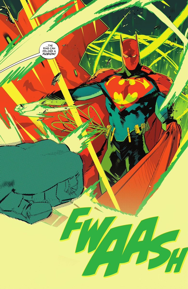 The ring can deliver a Fusion! =)

Batman /Superman World’s Finest # 46 is out now!!!

Honored to had the chance to draw Bats/Supes dope Fusion with the design of the awesome <a href="/Danmora_c/">Dan Mora</a> 🙂