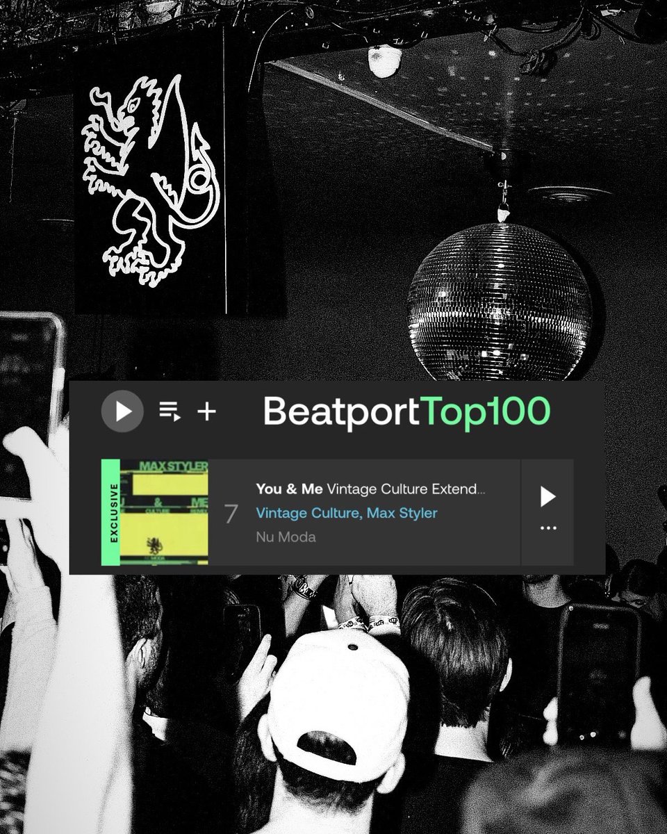 You &amp; Me (Vintage Culture Remix) 
#1 Melodic House &amp; Techno
#7 overall 

<a href="/beatport/">Beatport</a> <a href="/maxstylermusic/">Max Styler</a> <a href="/VintageCulture/">Vintage Culture</a>