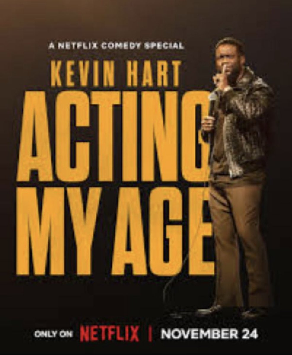 1st WATCH-#KevinHartActingMyAge. I like KH but not all jokes here landed. But those that did made me have a good old chuckle. “True story” - how much of what comedians say do we think actually happened?! Maybe it did but massively embellished do we think? 3/5.