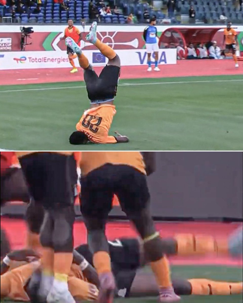 CheckscoresOrg's tweet image. Patson Daka after failing backflip and hurting neck:

“I want to apologize to Aubameyang for thinking it was easy, I don’t know how he does this every time he scores”