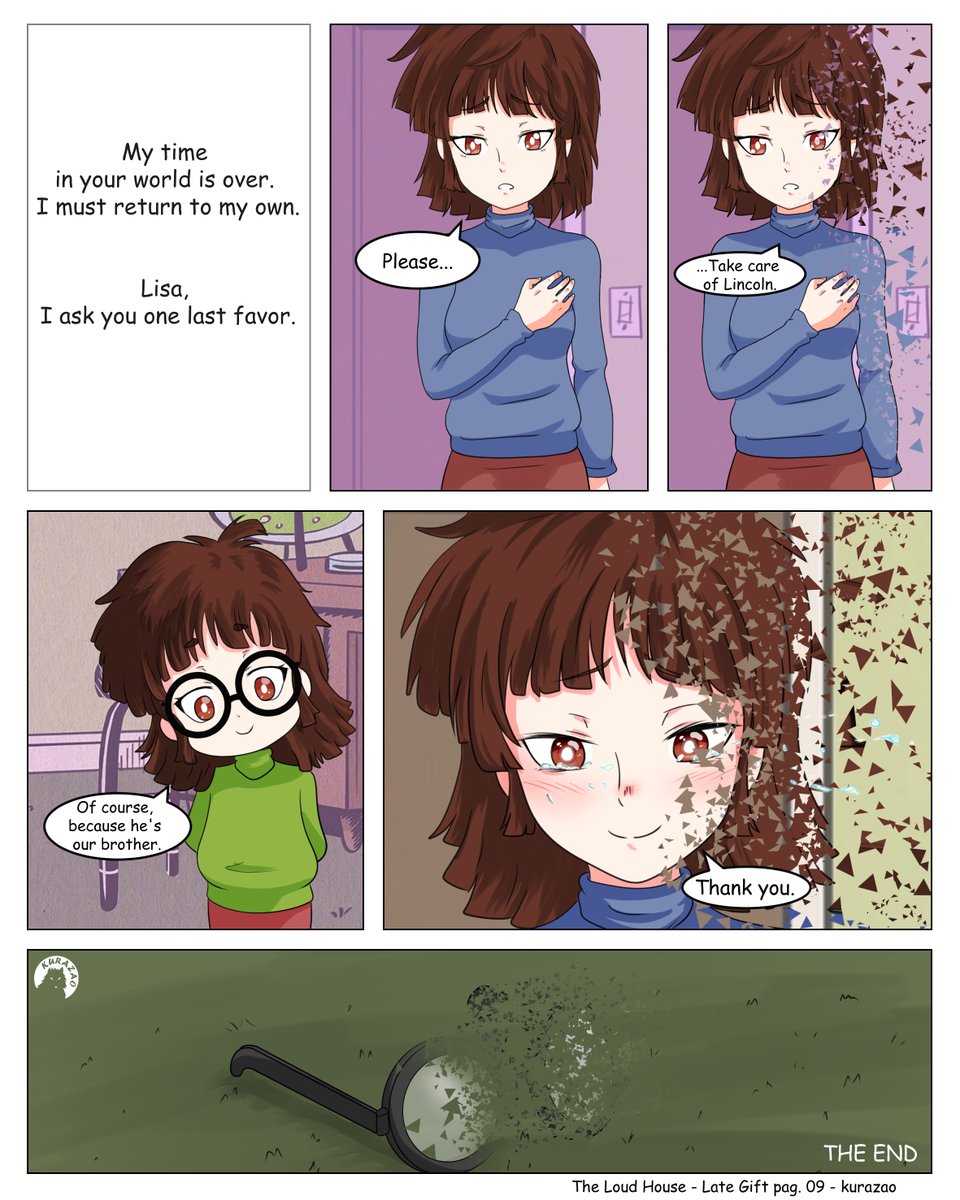 comic: The Loud House "Late Gift" pages: 7 - 8 - 9 final 
Translation: <a href="/gabomon01/">Gabomon01 (COMMS. OPEN!)</a> 

#navidad #comic #anime #manga #kurazaox #Christmas #TheLoudHouse #gift #UnaCasaDeLocos #lisaloud