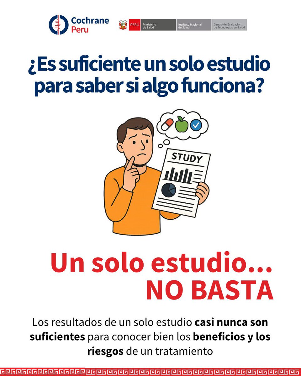 CochranePeru's tweet image. ¿Por qué los estudios mal hechos pueden llevar a conclusiones equivocadas? 🧪📉

Un diseño deficiente puede exagerar beneficios o daños.
Cuando los errores se repiten en una misma dirección, aparece el sesgo, reduciendo la certeza de la evidencia.

#CochranePerú  #Sesgo #GRADE