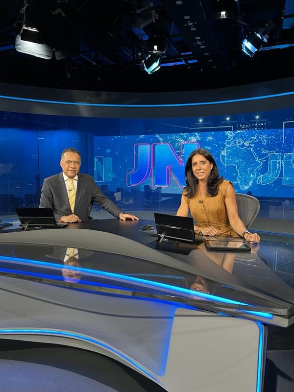 jornalnacional's tweet image. 📸 O #JN está no ar #BoaNoiteJN