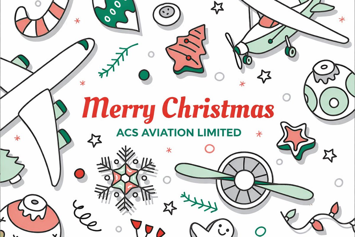 ACSAviation's tweet image. As the year comes to a close, we would like to wish our students, customers, partners, and friends a Merry Christmas and a Happy New Year. Thank you for your continued support throughout a strong and rewarding year for ACS Aviation. We look forward to working together in 2026.