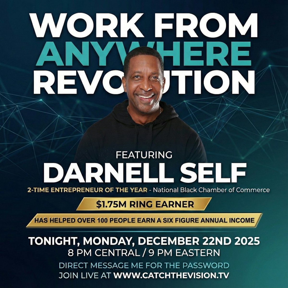 MrRandommann24's tweet image. Tonight, you’ll hear from someone who has:
✔️ Built income online
✔️ Created time freedom
✔️ Helped over 100 people reach six figures
No hype. No fluff. Just real strategy.
📅 Tonight
⏰ 8 PM CST | 9 PM EST
🔑 DM me for the password
🌍 catchthevision.tv
By
👀 Tag someone