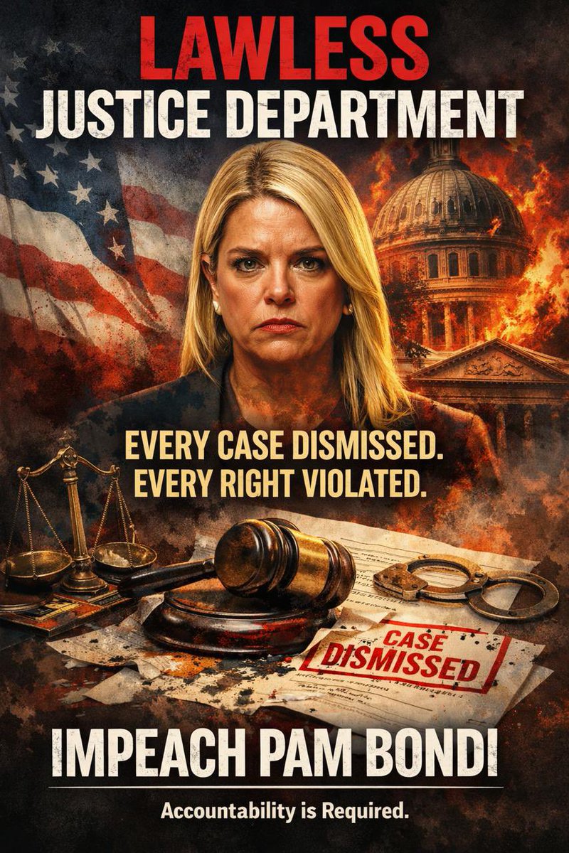 How many of you want to see her impeached?

Every single “No Kings Day” prosecution brought by Pam Bondi’s Justice Department has been thrown out of court.

Protest rights matter!