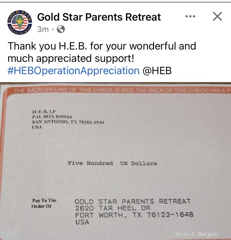 Thank you <a href="/HEB/">H-E-B</a>!