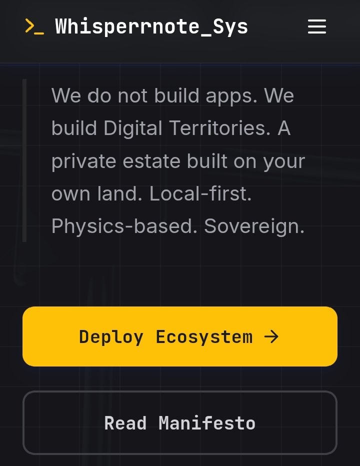 WhisperrNote is a de-googled, AI-powered productivity ecosystem built to restore digital sovereignty through blockchain-secured data ownership. This suite replaces centralized, high-friction tools with a private-first architecture #youware <a href="/YouWareAI/">YouWare</a>