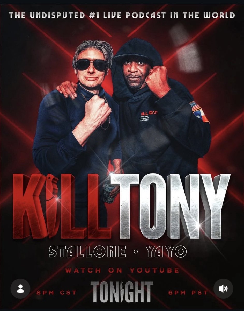 TonyYayo's tweet image. Kill Tony podcast what a year. 8pm tonight get your popcorn 🍿.