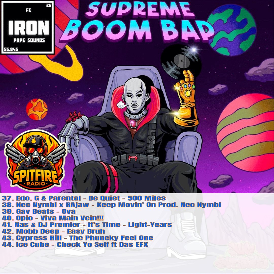 Listen at 👉🏾 myksfr.com or spitfireradio.com
Don't miss it tonight... Jive Supreme Boom Bap mix show with <a href="/djjivesupreme/">DJ Jive Supreme</a> at 6:00 p.m. Central Time, broadcasting straight from Worcester, Massachusetts!