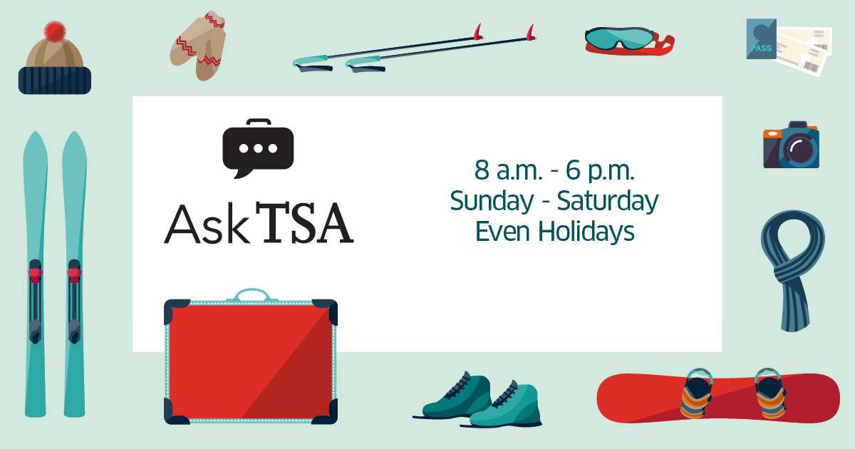 TSA's tweet image. This is one of our busiest travel periods of the year. We'd like to thank our officers for working hard to ensure everyone's safety this #HolidayTravel season.

Help our team keep lines moving by following these tips: tsa.gov/travel/travel-… 

Any questions? Reach out to @AskTSA.