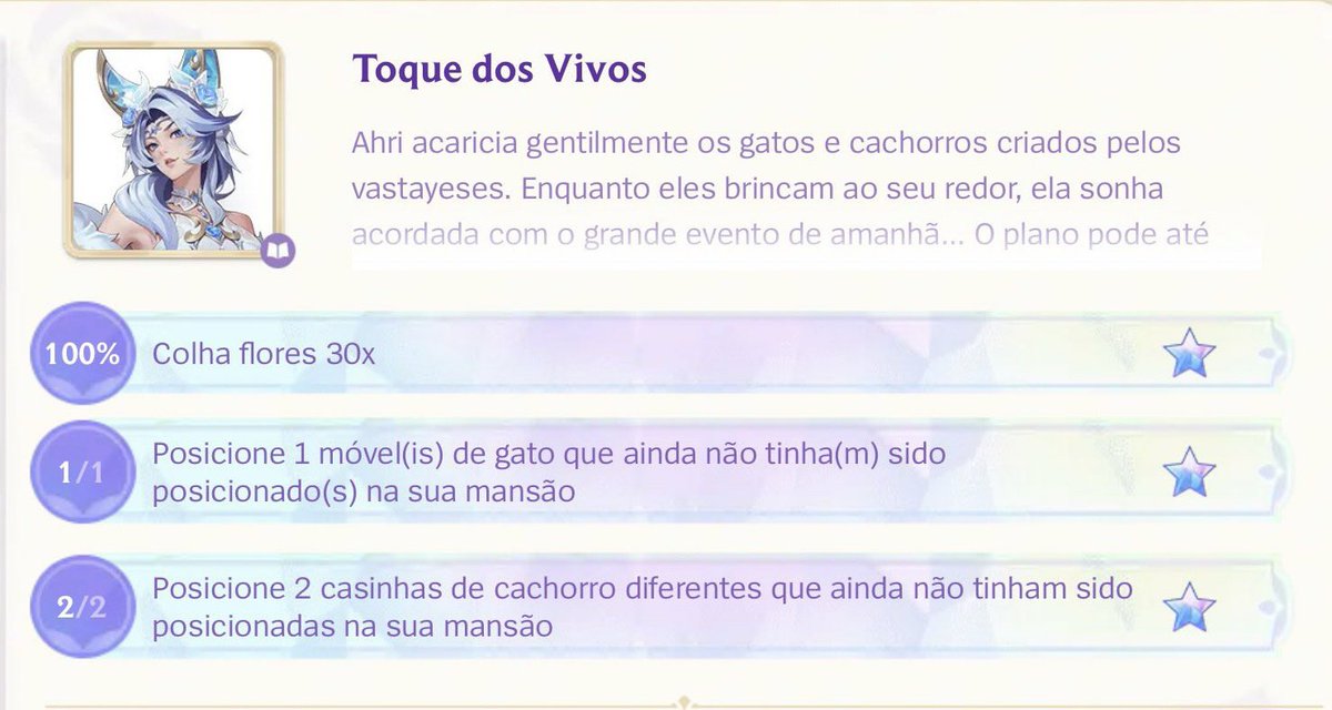 weszyra's tweet photo. Missões da Ahri Rosa de Cristal https://t.co/ZhNc5vl0KJ