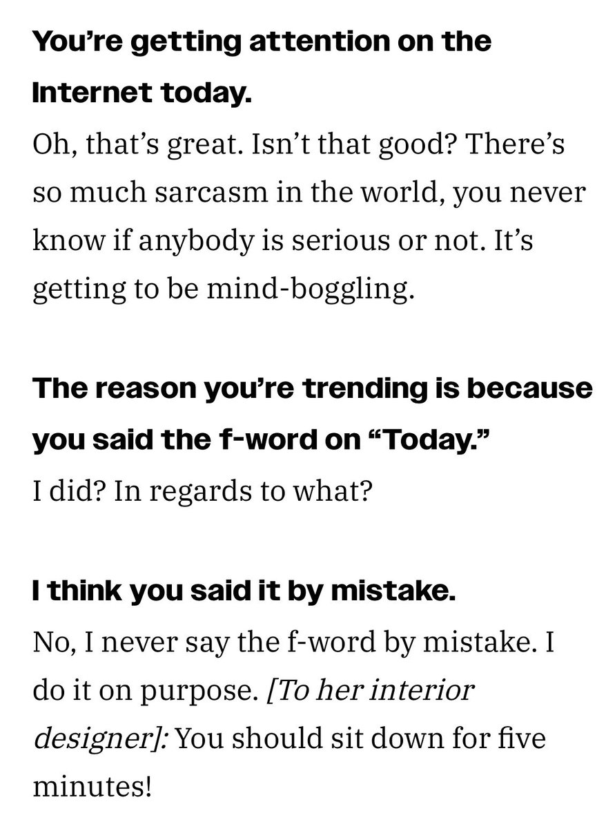 elaine_stritch's tweet image. sometimes I like to read old Elaine Stritch interviews if I’m in a bad mood