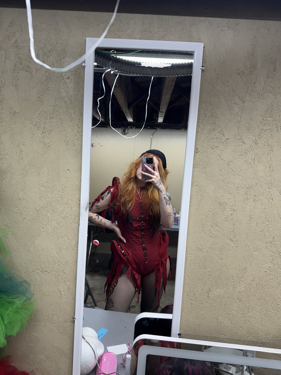 got to break out the mayhem ball fit one more time‼️ but this time with the pleasers i could actually wear since my broken foot is healed 😌