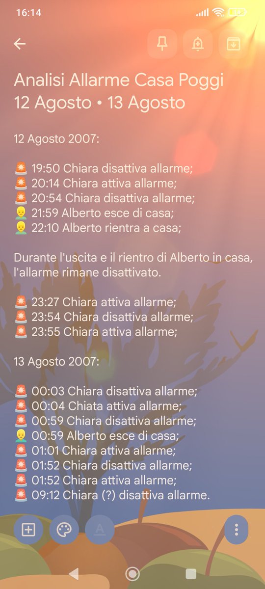 Ma che tipo di allarme avevano in casa Poggi? In genere l'antifurto lo si mette ai piani inferiori durante la notte o in tutta la casa quando si esce, no? #Garlasco