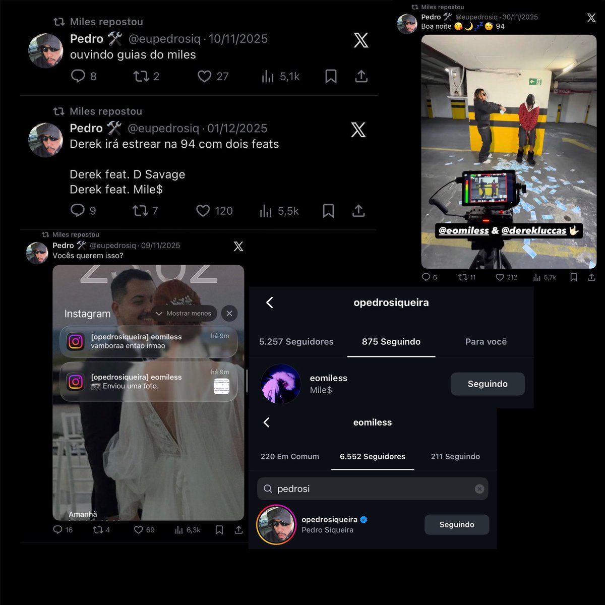 centraldomiles's tweet photo. MILE$ NA 94 RECORDS?🔥

Tudo indica que o Mile$ tá prestes a fechar com a nova gravadora 94 Records👀 

O CEO Pedro Siqueira tem trocado ideias com Mile$ e mostra estar interessado na estética que ele traz, além do mesmo ter anunciado feat do Derek com o Mile$ pela gravadora💿 https://t.co/IXNp6LSmTs