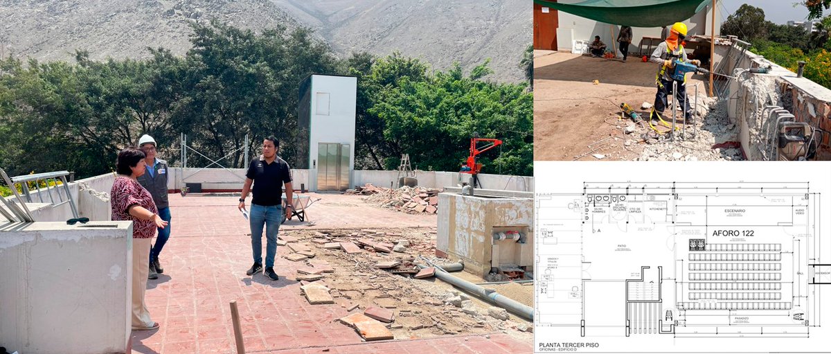 UNFVoficial's tweet image. La Facultad de Tecnología Médica tendrá un moderno auditorio para sus actividades, como parte de la política impulsada por la Alta Dirección, que lidera la Dra. Cristina Alzamora Rivero, rectora UNFV.
Ver más aquí→bit.ly/48TFVW0
#UNFV #FTM #Obra #Auditorio #Construcción