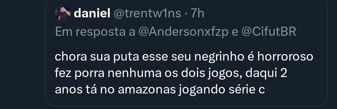 jmrtb_'s tweet photo. O post foi removido, mas vale a colocação. Algumas pessoas da torcida do Corinthians estão sendo preconceituosas até com o Gui ( 10 anos).
Covardes. https://t.co/BLfWcmgMlO