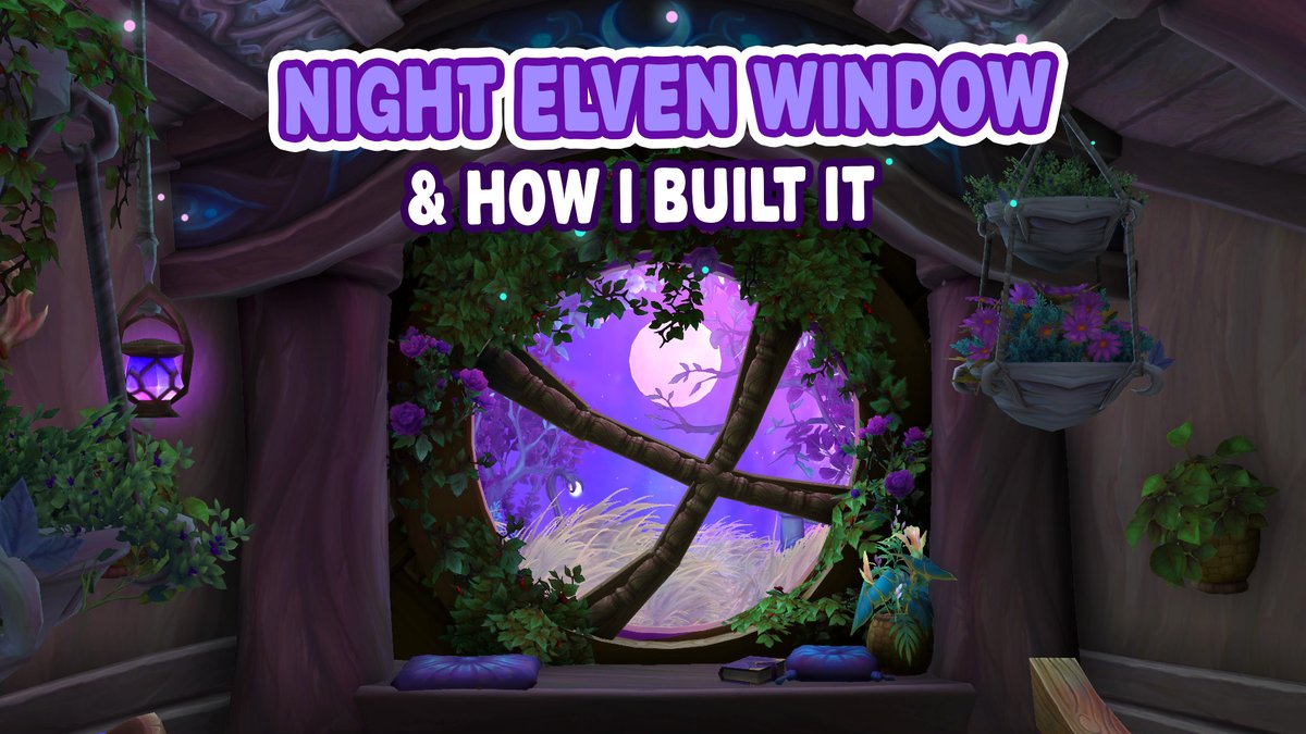 Night Elven Window &amp; How I Built It 🌕

I know the video is quite fast-paced, as I tried to fit as much info as possible while also keeping it brief. Just pause if needed!
#wowhousing #warcrafthousing #nightelf #kaldorei

youtube.com/watch?v=ZBTtRs…