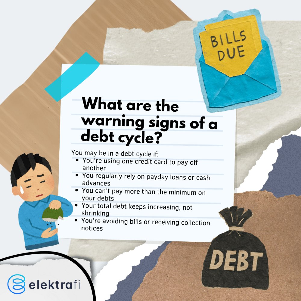 Debt cycles can sneak up on you. Spotting the signs early can help you break out of it and rebuild financial confidence. 💳

👉 Learn more on debt here: dub.sh/FCRINC7
#DebtCycle #FinancialWellness #MoneyHabits #FinancialEducation #DebtManagement