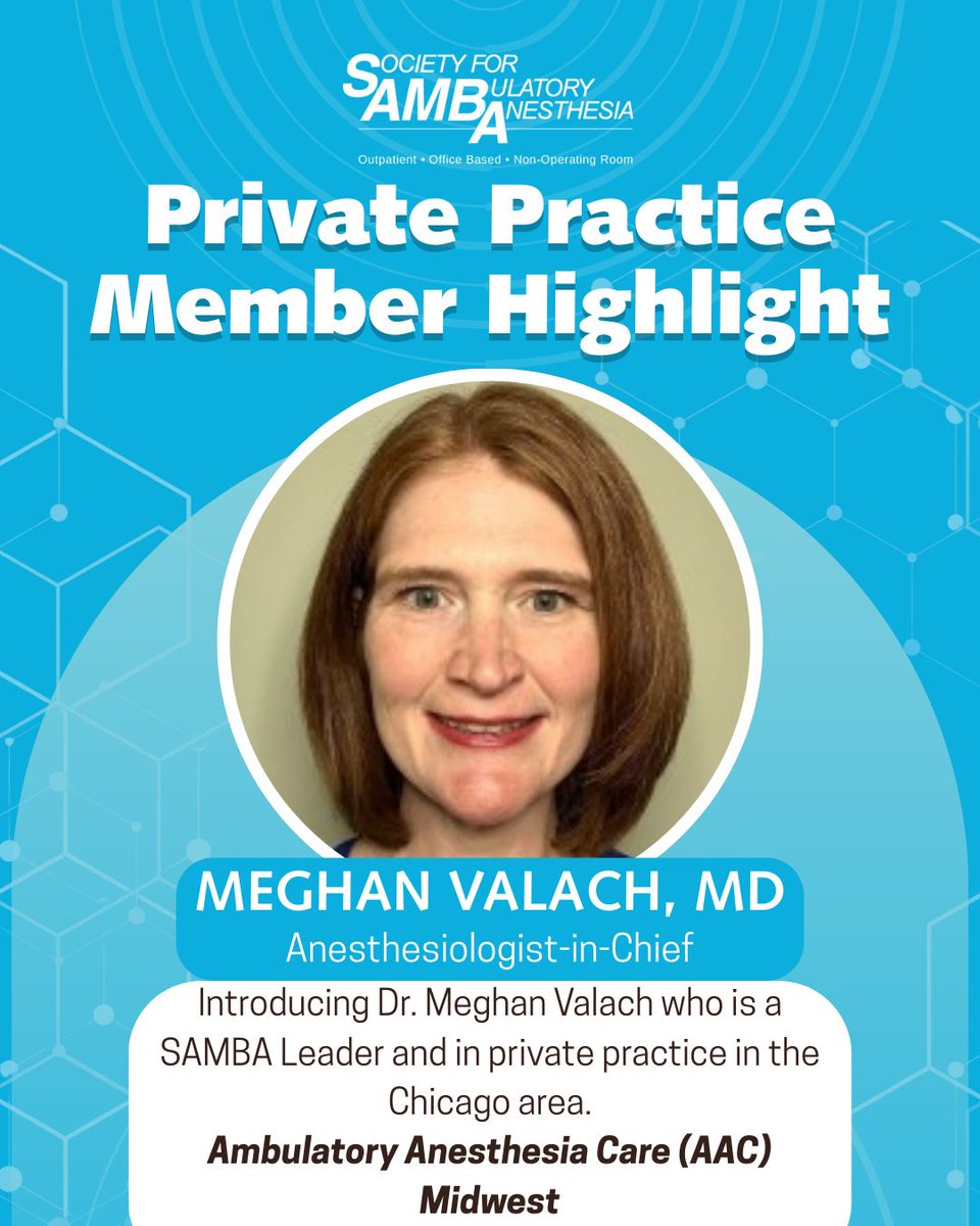 Society for Ambulatory Anesthesia (SAMBA) tweet media