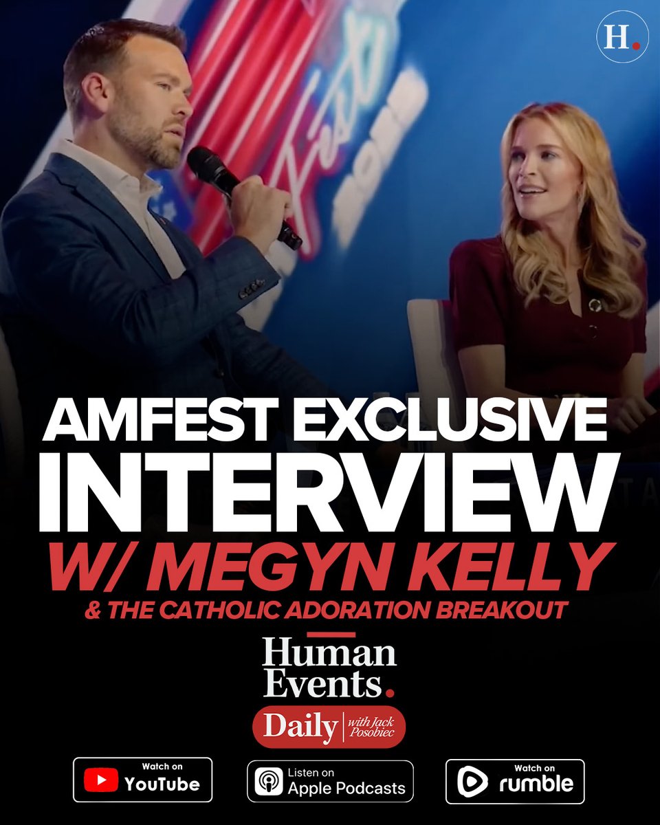AmFest Exclusive Interview w/Megyn Kelly &amp; the Catholic Adoration Breakout

Podcast: podcasts.apple.com/us/podcast/hum…
Rumble: rumble.com/v73chge-human-…