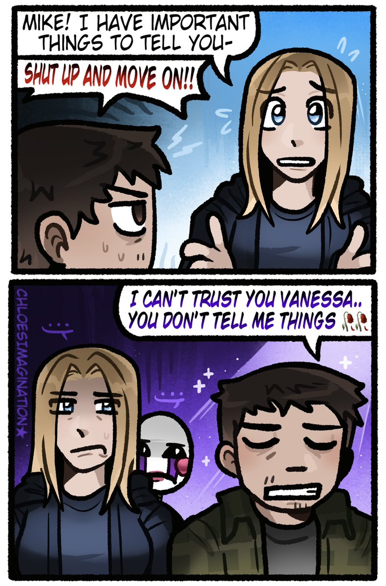 Mike fumbled so bad in the FNAF 2 movie..