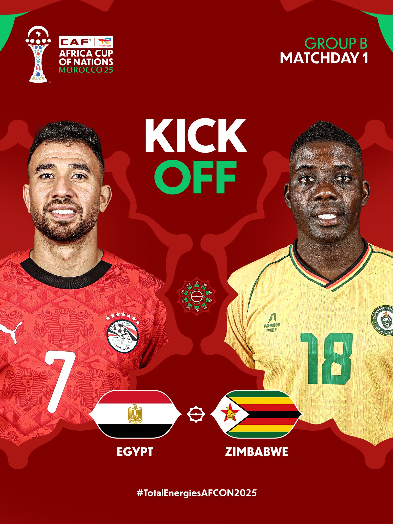 بداية المباراة #مصر 