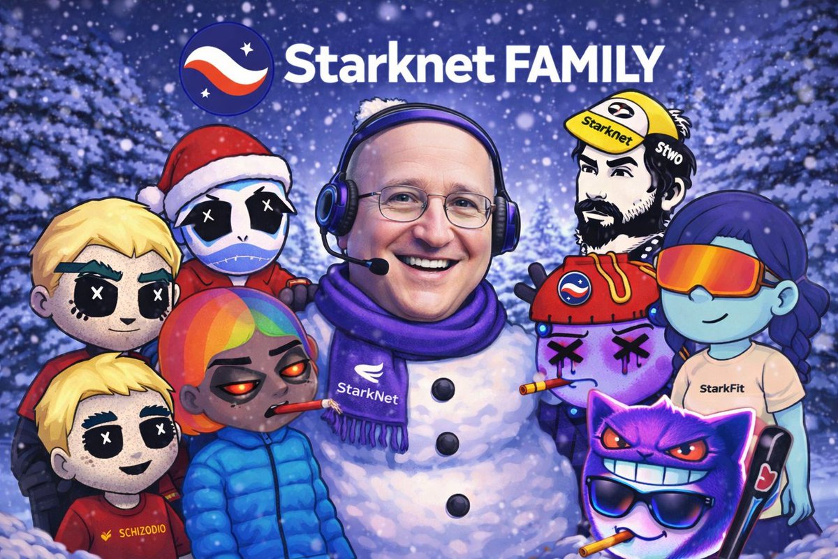 tenitoka_eth's tweet image. At some point, @Starknet  stopped being just “technology” for me.
Not because of updates or metrics — but because of the people.
You read long threads about upgrades, #ZK, execution — and between the lines there’s always humor, purple memes, self-irony, and this feeling that the…