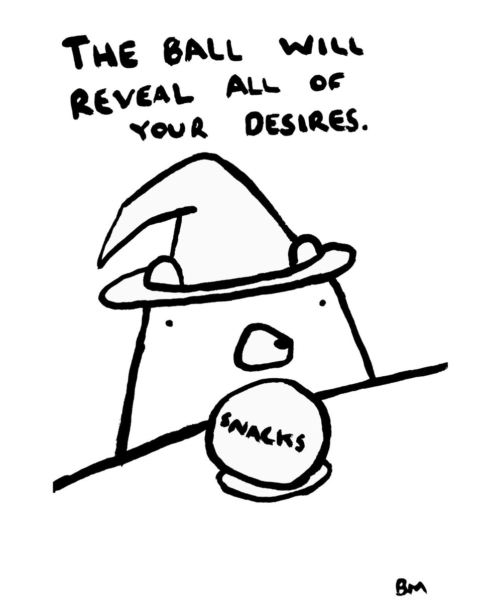 BadlyDrawnBears's tweet photo. The ball will reveal all of your desires. *snacks* xox https://t.co/W5Yh2gKPbI