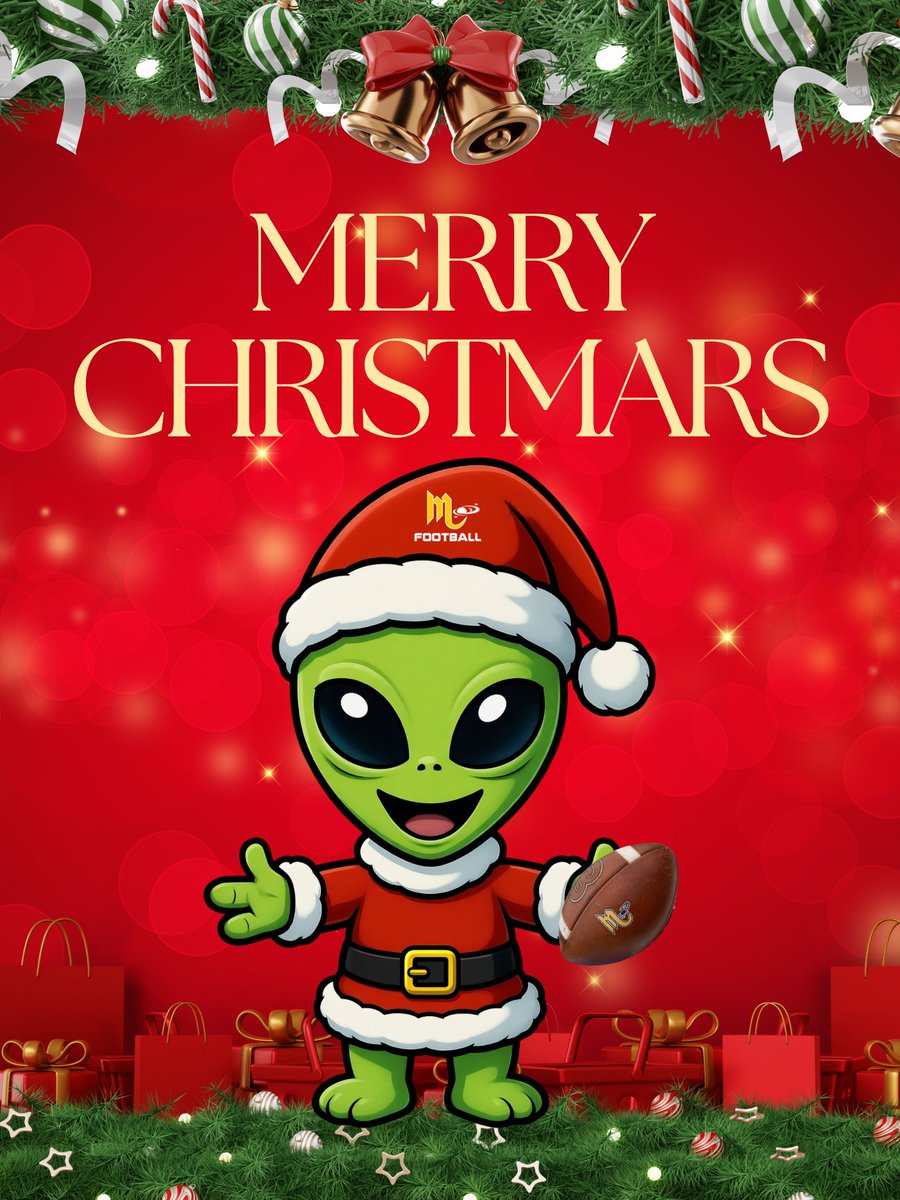 MarsHSFootball's tweet image. Merry Christmas from our Mars Football Family to yours!   

Enjoy this day of Family, Food and Football
@MarsAreaSD @MASDFP

#D2BG👽🏈💙💛🎄