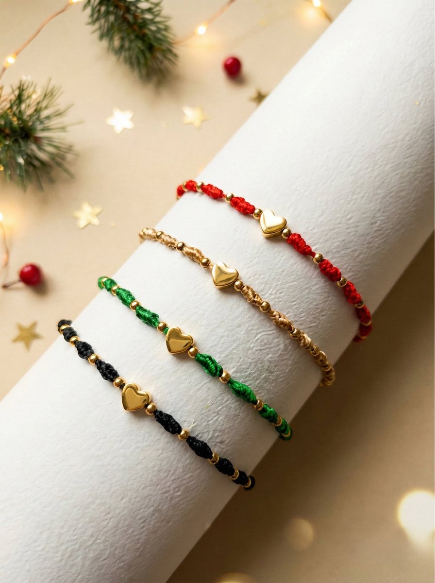 plowamacrame's tweet image. 🎅🏻❤️ ‘Pulseras corazón festivo’

🎁 | Échale un vistazo a mi catálogo! Link en la descripción.

#macrame #navidad #Navidad2025 #croche #manualidades #pulseras #hechoamano