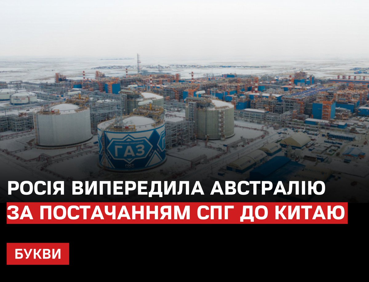 У листопаді експорт російського скрапленого природного газу до Китаю сягнув рекордних 1,6 млн тонн — більш ніж удвічі більше, ніж торік. 
bukvy.org/rosiya-vypered…

Завдяки зниженим цінам РФ обійшла Австралію та поступається лише Катару серед постачальників СПГ до КНР.

Москва