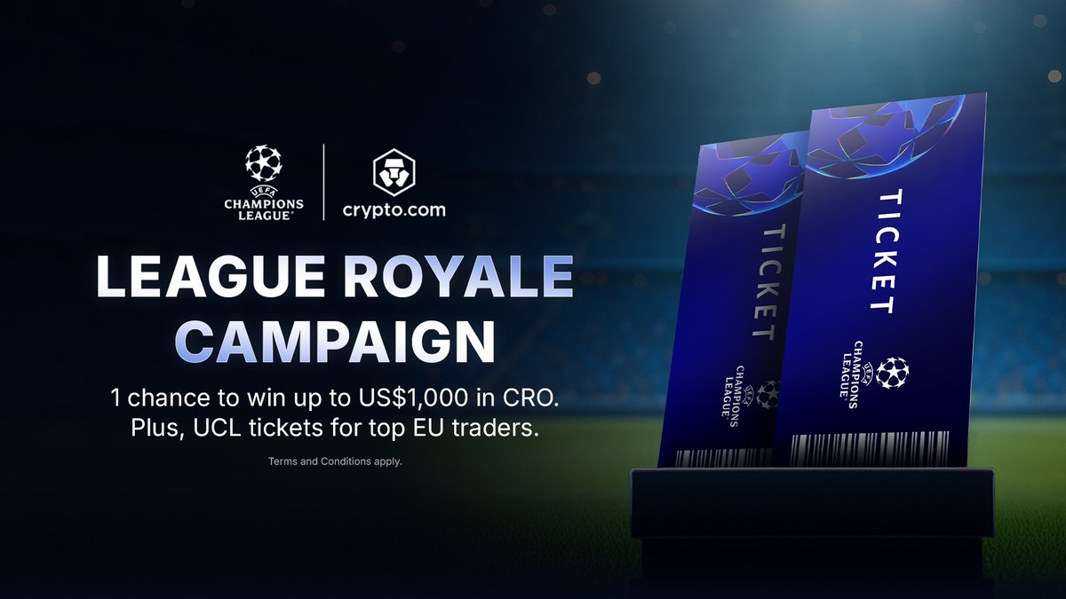Kick off Christmas Eve with football cheers ⚽️ Trade your way to the top of  the League Royale Campaign leaderboard and stand to win: 💰 Up to US$1,000  in $CRO rewards ⚽