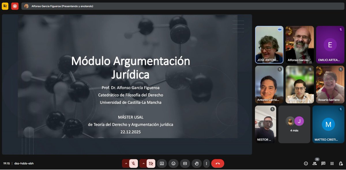 Máster Teoría del Derecho y Argumentación Jurídica tweet media
