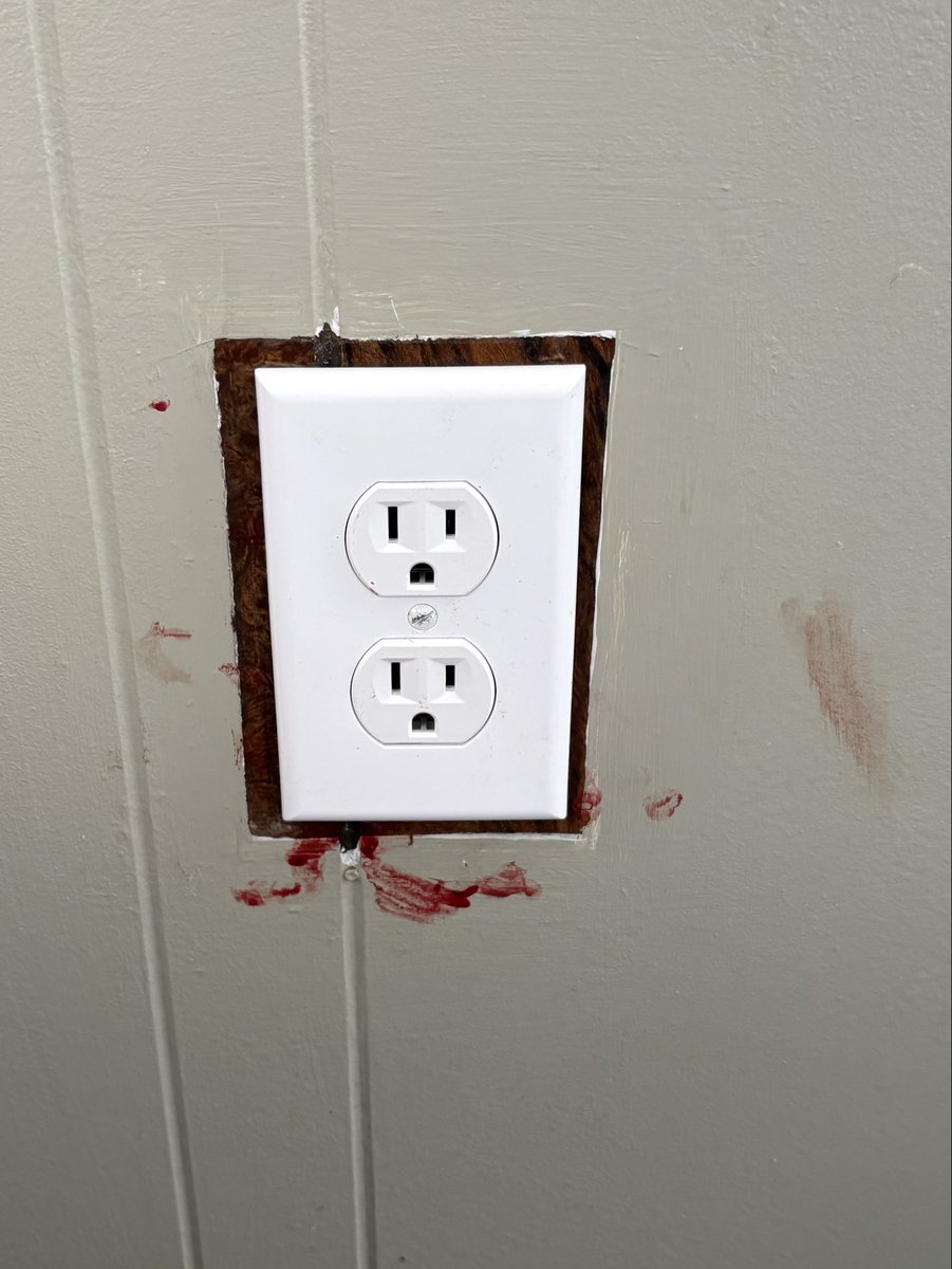 My amazing landlord came over and fixed my outlet! It doesn’t work but that’s fine
