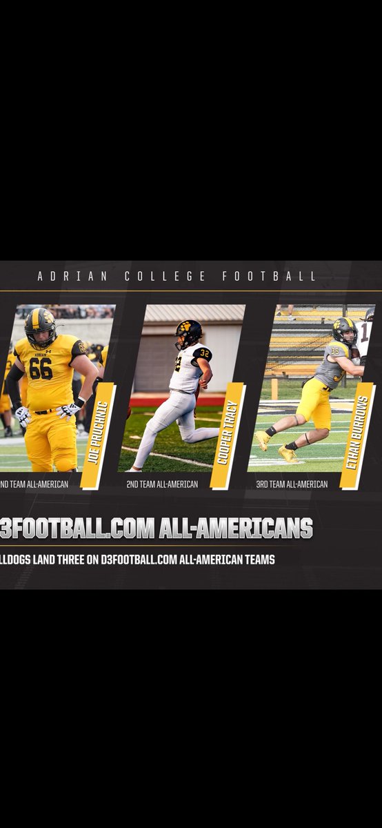 So proud of <a href="/jpruch_5/">Joe Pruchnic</a> and his teammates who were named AP All Americans for D3 Football!!💪💪💪
<a href="/DakotaFootball/">Dakota Football</a>