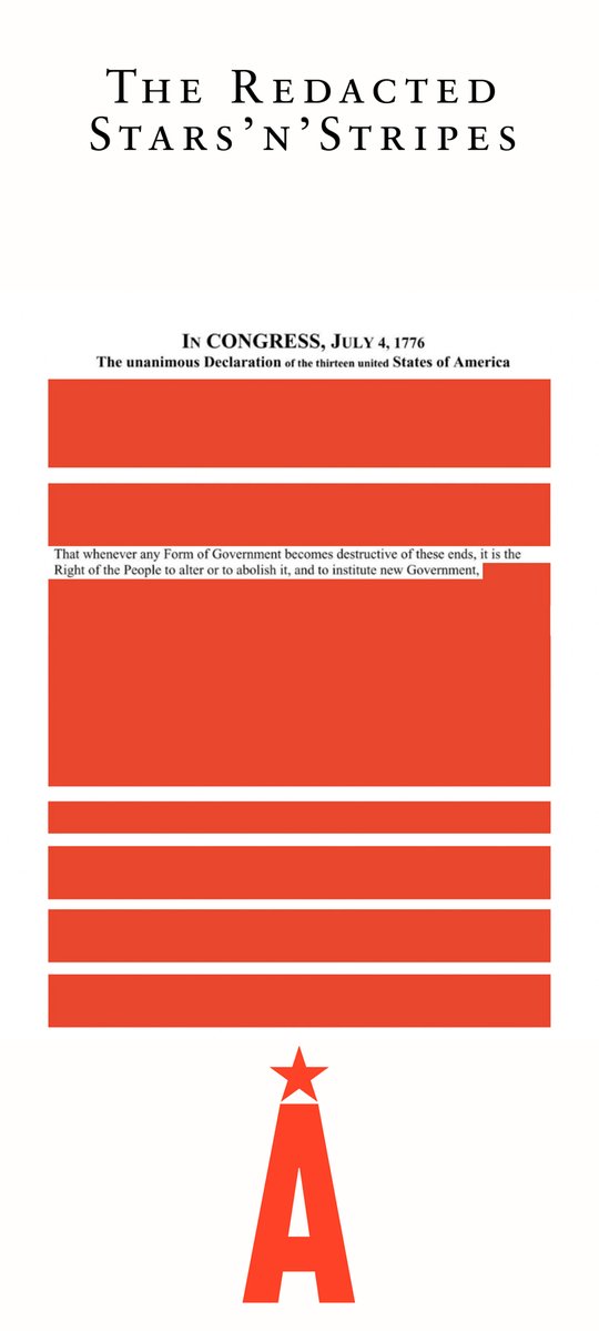 uniteandserve's tweet image. Having demolished the East Wing of the @whitehouse and devastated the reputation of the USA across the world #TrumpsTriptych is complete as the national flag resembles the redacted #EpsteinFiles 

#StarsNstripesRedacted
