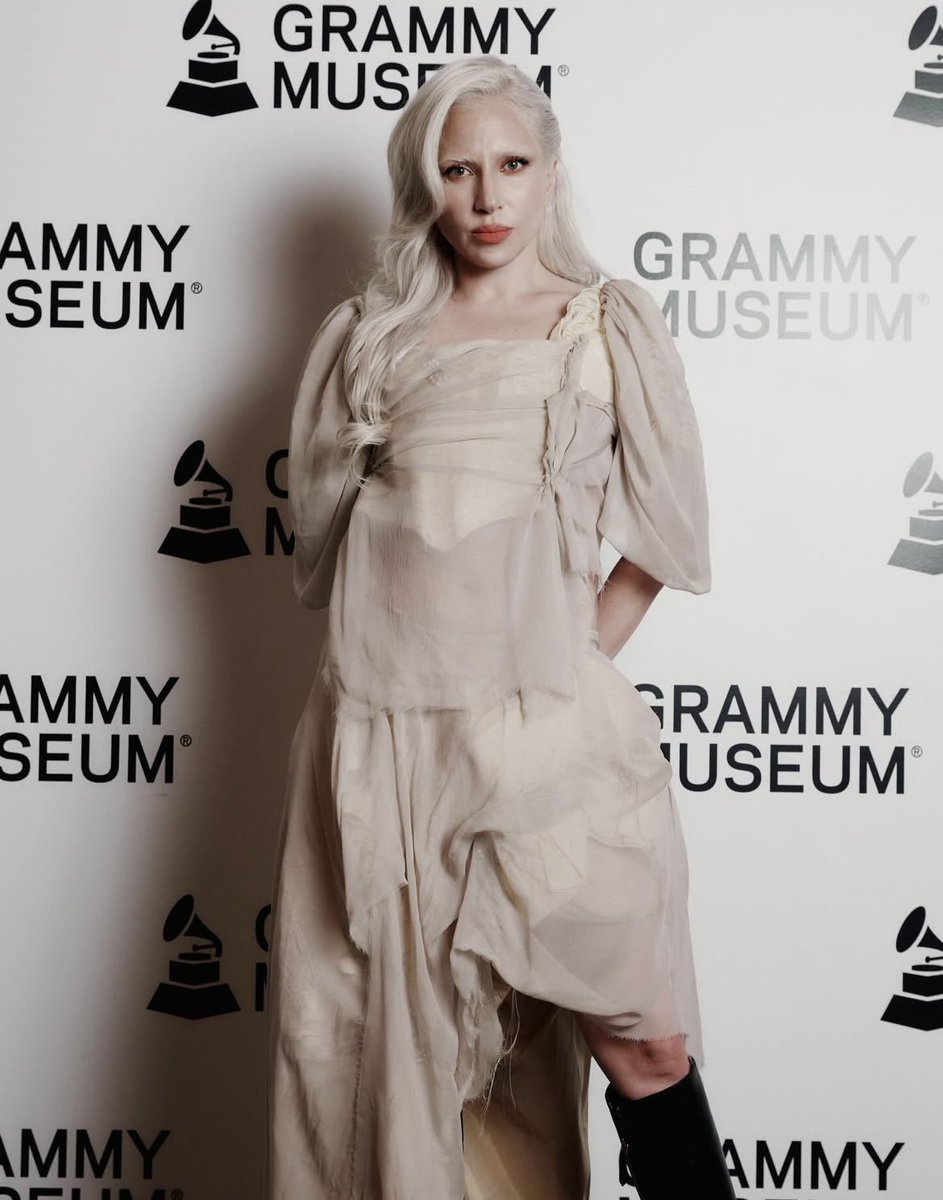 Lady Gaga looks incredible for her ‘Harlequin Live’ event at GRAMMY Museum.