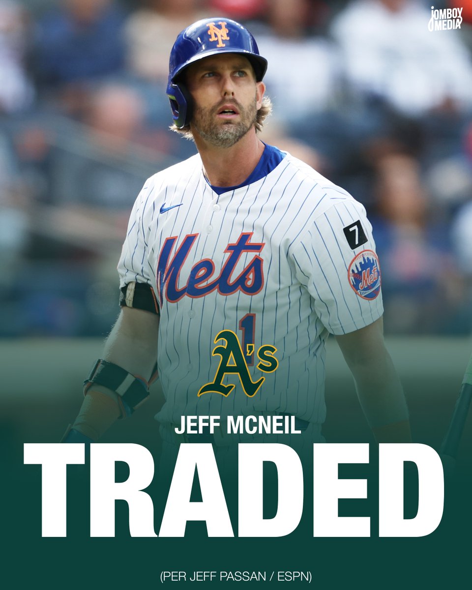 TalkinBaseball_'s tweet image. Jeff McNeil has been traded to the A's