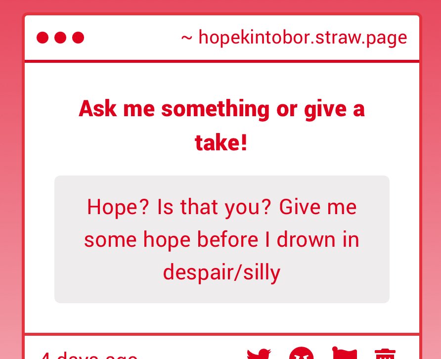 Nooooo don’t drown in despair! 😭