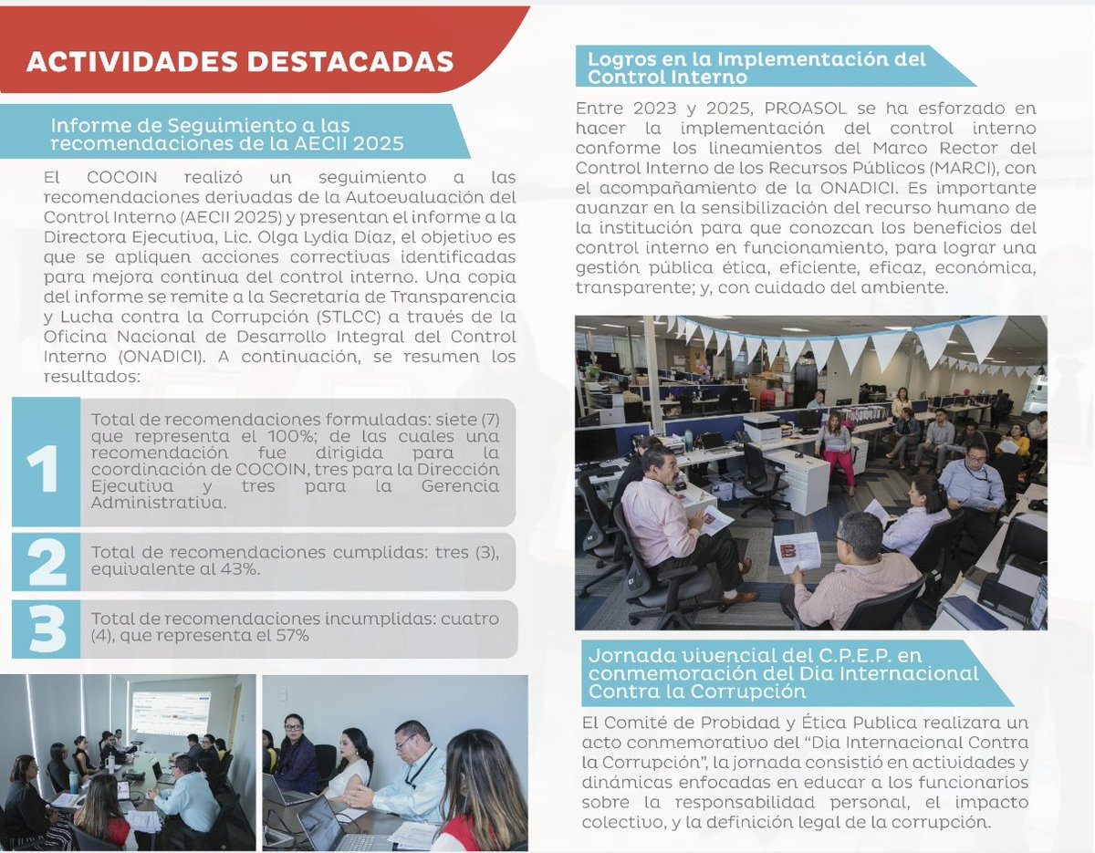 ProasolHN's tweet photo. 📊 Boletín Trimestral COCOIN | octubre – diciembre 2025

Te invitamos a conocer los principales avances, acciones y logros del Comité de Control Interno Institucional (COCOIN) de PROASOL.

🔎 Seguimos fortaleciendo la transparencia y eficiencia en cada uno de nuestros procesos. https://t.co/BR2JHIhDVF