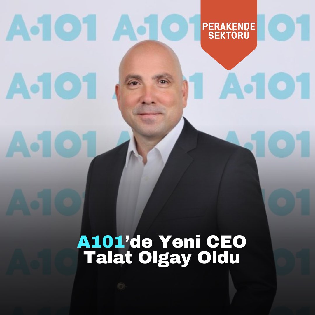 Türkiye’nin önde gelen perakende markalarından A101’de üst yönetimde önemli bir atama gerçekleştirildi. Talat Olgay, 1 Ocak 2026 tarihi itibarıyla A101 CEO’su olarak görevine başlayacak.

perakendesektoru.com/a101de-yeni-ce…

#A101 #CEO #Perakende