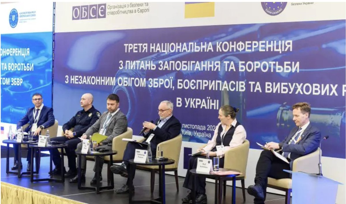 FortifyEU's tweet photo. 𝐊𝐲𝐢𝐯 hosted the 𝐓𝐡𝐢𝐫𝐝 𝐍𝐚𝐭𝐢𝐨𝐧𝐚𝐥 𝐂𝐨𝐧𝐟𝐞𝐫𝐞𝐧𝐜𝐞 on combating the illicit trafficking of weapons, ammunition and explosives, bringing together over 100 national and international experts. #FIREARMS #EMPACT
https://t.co/WTZvijhLJz https://t.co/lJ6wquK4A6
