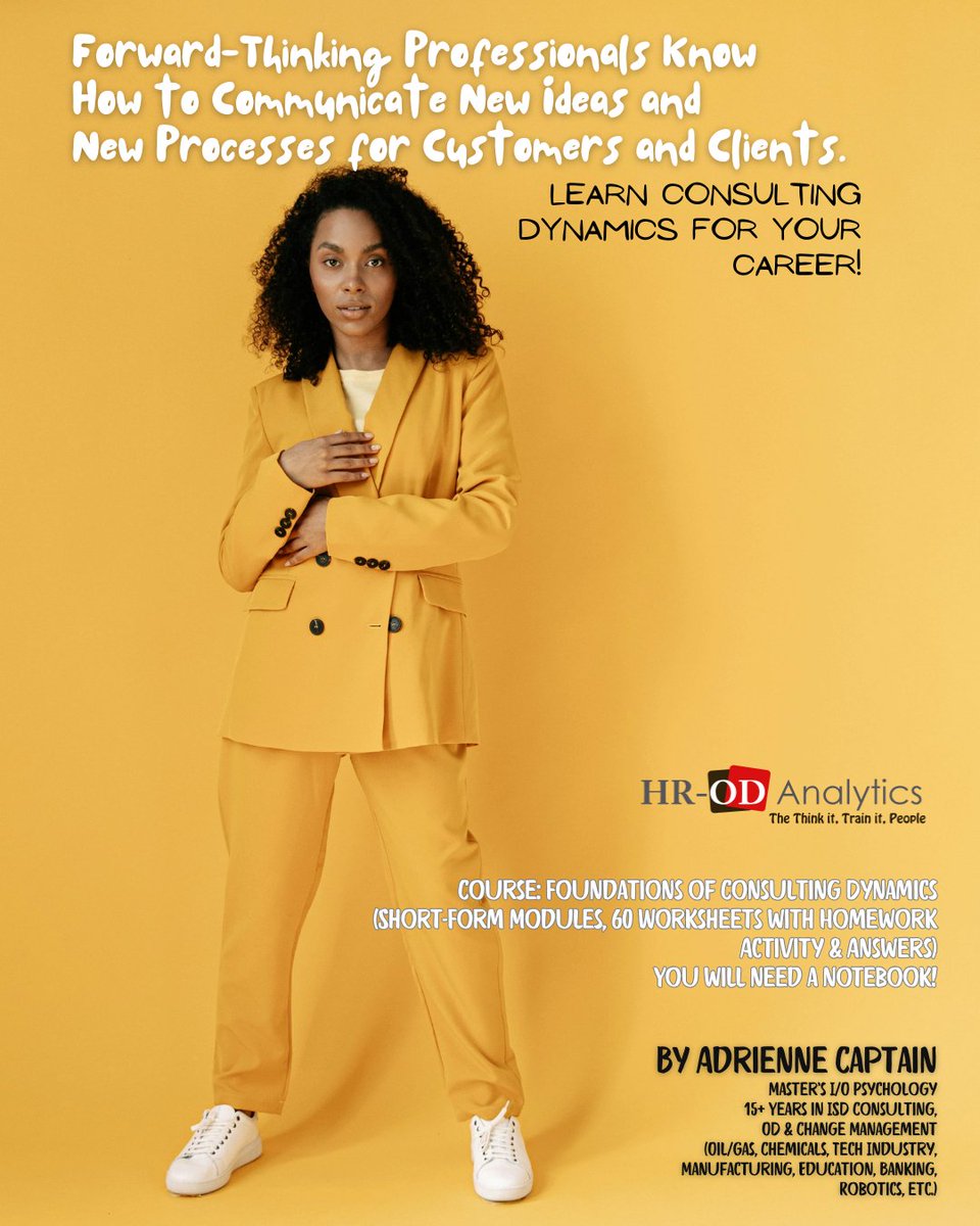 AdrienneCaptain's tweet image. Common mistakes consultants make on engagements are:  failure to communicate, failure to problem-solve, and failure to ask the right questions. Learn Consulting Dynamics here: adrienne-s-school-2b8a.thinkific.com/courses/founda…

#Art #Talent #Consulting #Strategy #College #Technology #TechNews #HR #Engineer