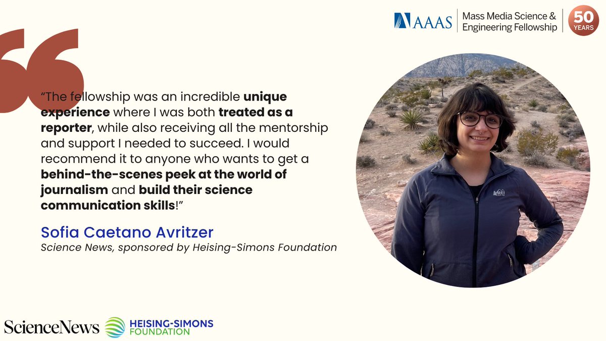 🧑‍🔬 Sofia’s summer was packed with fascinating stories at <a href="/ScienceNews/">Science News</a>, thanks to the support of the Heising-Simons Foundation. Take a look at her stories here: aaas.org/programs/mass-… #MassMediaFellowship #SciComm