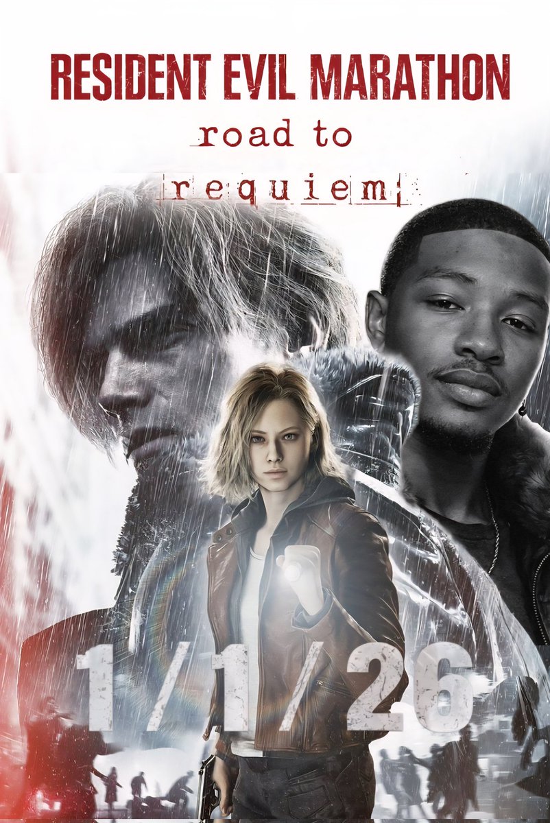 CrowDvo's tweet photo. I'm starting a resident evil marathon on January 1st in honor of RE.Requiem coming in February 2026. This would be my first ever marathon stream so hopefully it all goes smoothly and we have fun with it. I'll be streaming on Twitch at nvictuz03. See you there survivor! https://t.co/PiDJnoum3y