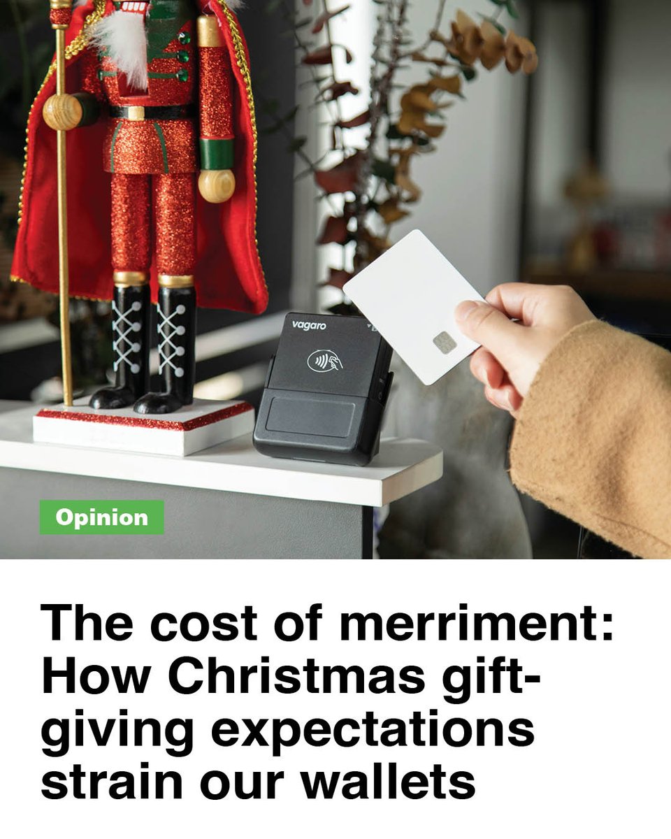 Runnermag's tweet image. #OPINION: The cost of merriment: How Christmas gift-giving expectations strain our wallets

Amid the high cost of living, it’s important to be budget-conscious and practical when buying presents

 #ChristmasBudgeting #GiftGiving #PersonalFinance
ow.ly/84Ee50XNqYg