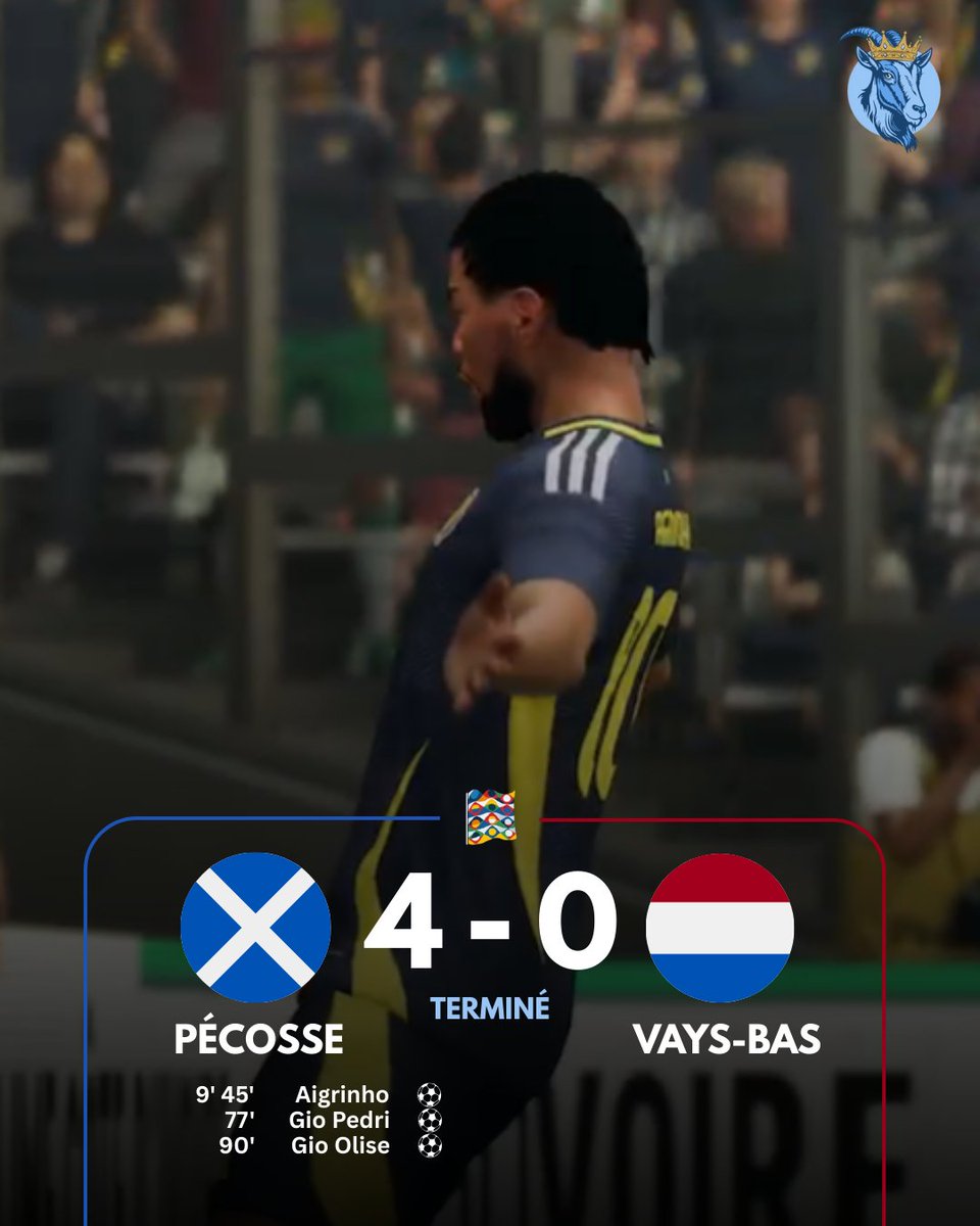 FFL_RP's tweet image. 𝗟𝗔 𝗣𝗘𝗖𝗢𝗦𝗦𝗘 𝗛𝗨𝗠𝗜𝗟𝗜𝗘 𝗟𝗘𝗦 𝗩𝗔𝗬𝗦-𝗕𝗔𝗦 𝗘𝗧 𝗦'𝗘𝗡𝗩𝗢𝗟𝗘 𝗗𝗘𝗙𝗜𝗘𝗥 𝗟𝗔 𝗣𝗢𝗥𝗩𝗘𝗚𝗘 𝗘𝗡 𝗤𝗨𝗔𝗥𝗧 ! 🏴󠁧󠁢󠁳󠁣󠁴󠁿💫

Mais Seigneur qu'est ce que Monifi est nul 😳
Homme du match pour Gio Pedri ! 🏆👏

🏴󠁧󠁢󠁳󠁣󠁴󠁿 Pécosse 4 - 0 Vays Bas 🇳🇱