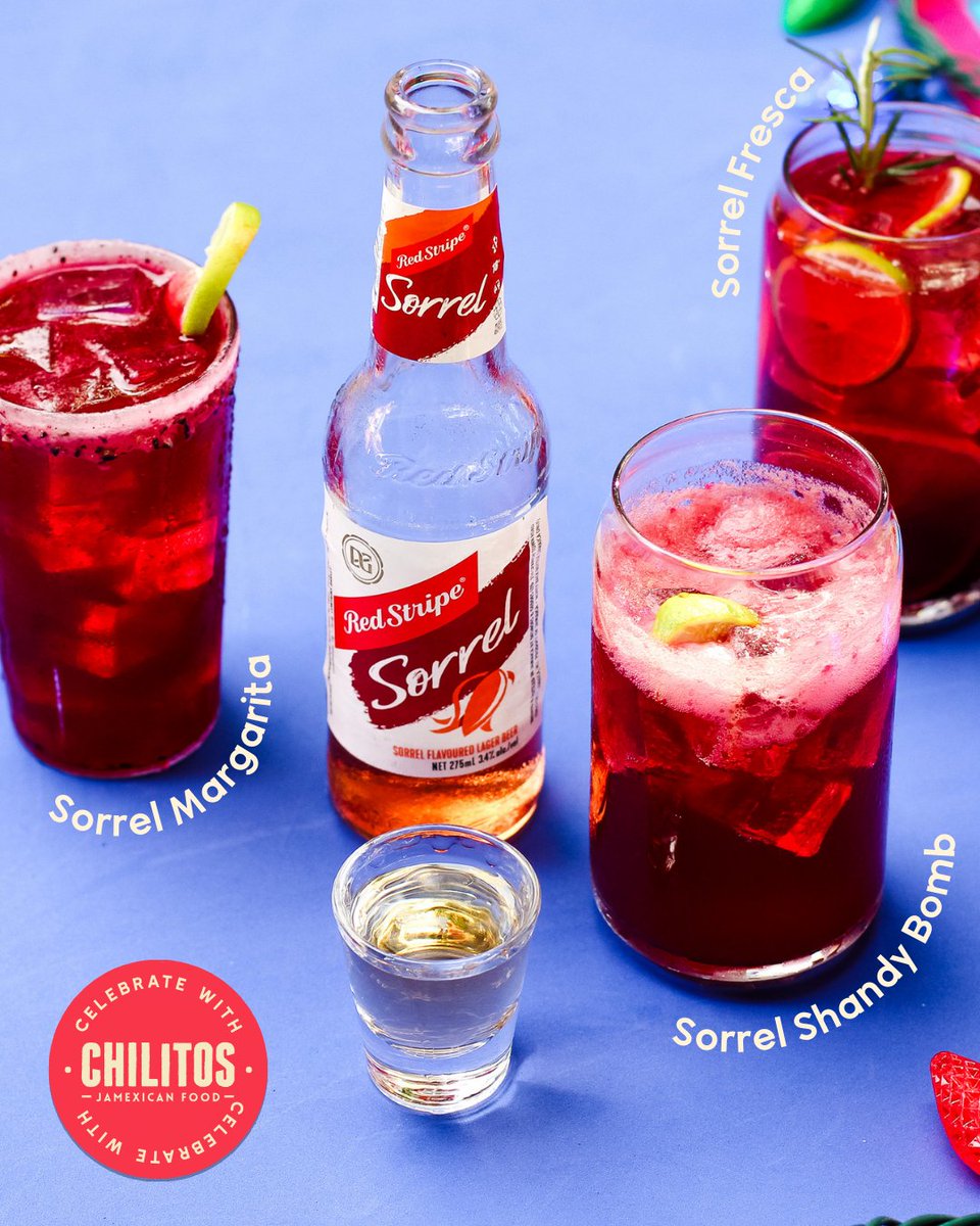 Which JaMexmas drink will you be sippin on this week? 👀 Sorrel Fresca, Sorrel Margarita or Sorrel Shandy? #ChilitosJaMexican

Please note that these drinks are NOT included in Margarita Monday pricing.